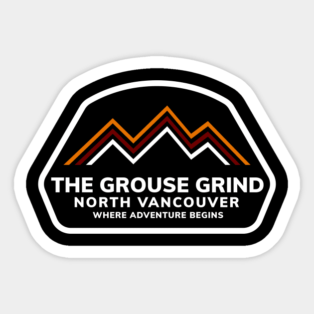 Grouse Grind Sticker by FahlDesigns